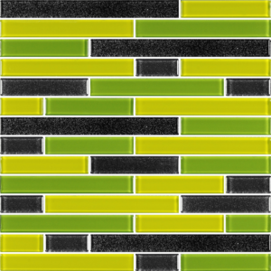 Leonids Leaf Green - Glass Tiles